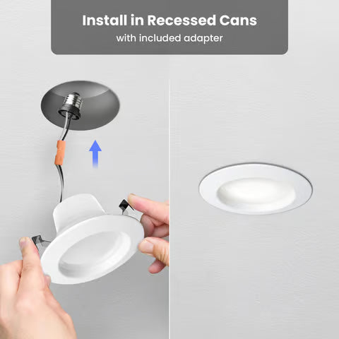 Feit Smart Home 5.1" Frost White Aluminum LED Smart Dimmable Recessed Downlight – 8W