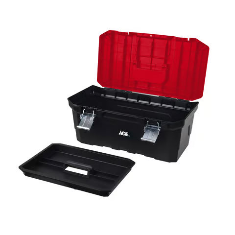 Ace 20 in. Tool Box Black