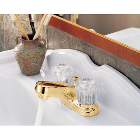 Delta Classic 4 in. Centerset Bathroom Sink Faucet, Chrome