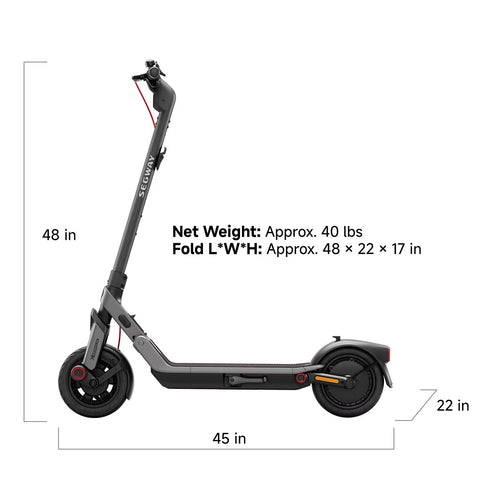 Segway E3 Pro SE Electric Scooter, 20 MPH with Lock & Phone Mount