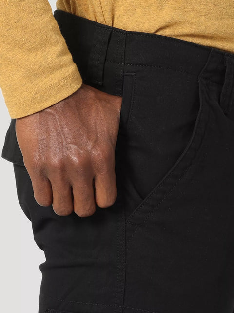 Wrangler Men's Flex Tapered Cargo Pant – Black | 36x32