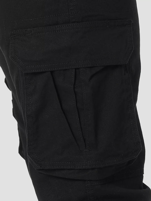Wrangler Men's Flex Tapered Cargo Pant – Black | 36x32