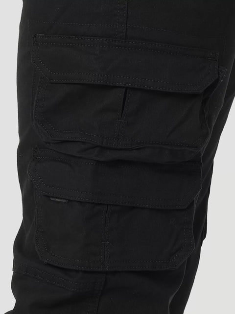 Wrangler Men's Flex Tapered Cargo Pant – Black | 36x32