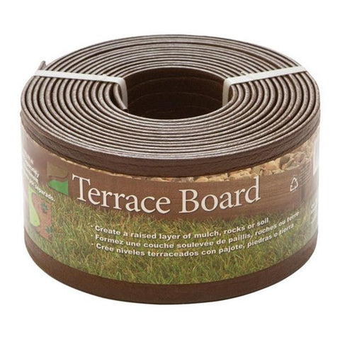 Master Mark Terrace Board 40 Ft. L X 4 in. H Plastic Black Lawn Edging