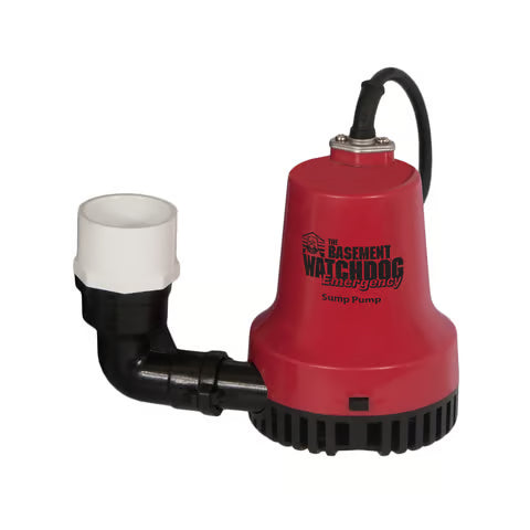 Basement Watchdog 1/4 HP 2,000 GPH Thermoplastic Dual Reed Switch Battery Backup Sump Pump