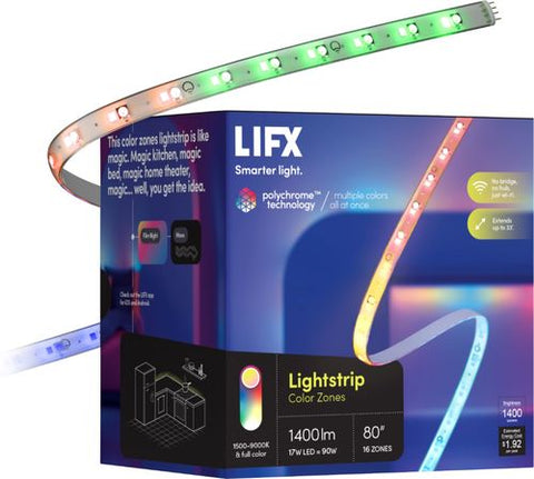 LIFX Smart Home 80 in. L Plug-in LED Smart-Enabled Accent Light 1400 Lm