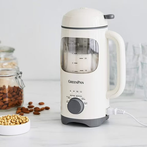 GreenPan 30 Oz Electric Plant-Based Milk Maker & Blender – Cream