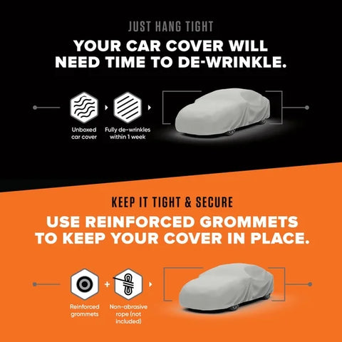 Budge Ultra SUV Car Cover – UV & Water-Resistant Protection, Size U-1: 186" L x 59" W x 60" H