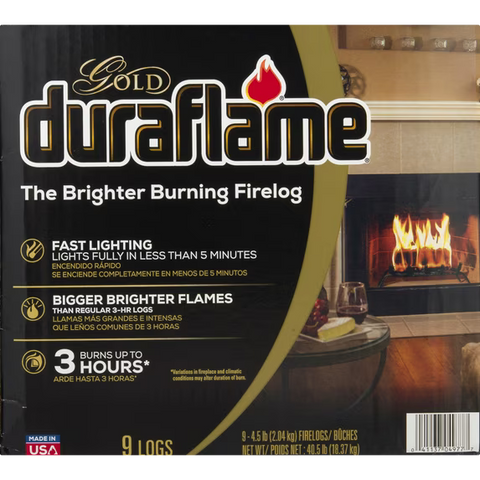Duraflame Gold Firelog – 9 Pack