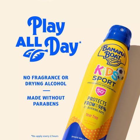 Banana Boat Kids Sunscreen Spray SPF 50, BB5/25- 3 Pack