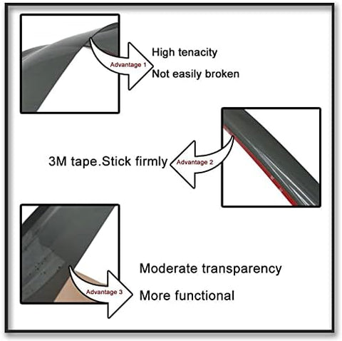 Rain Guards Compatible with Nissan Murano 03-08 Smoke 4Pcs