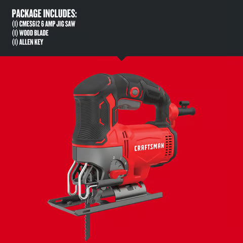 CRAFTSMAN 6 Amp Corded Jig Saw, Tool Only