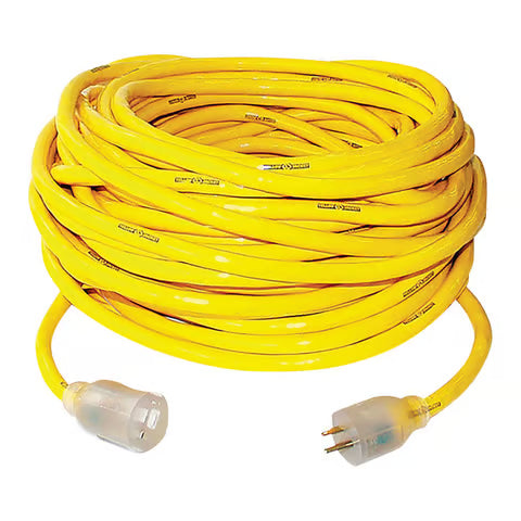 Yellow Jacket 50 Ft. Outdoor Extension Cord, 10/3 SJTW, Yellow