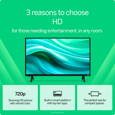 VIZIO 32" Class HD 720p LED Smart TV VHD32M-08