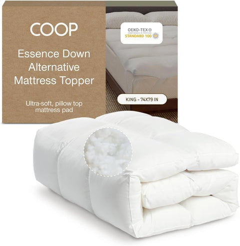 Coop Home Goods Essence Down Alternative Mattress Topper King - Open Box