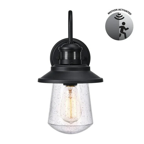 Globe Electric Mariner 1-Light Matte Black Wall Sconce