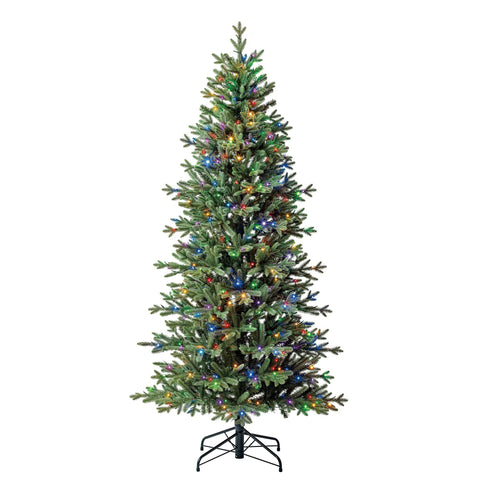 Member's Mark Pre-Lit Artificial Slim Linden Fir Christmas Tree
