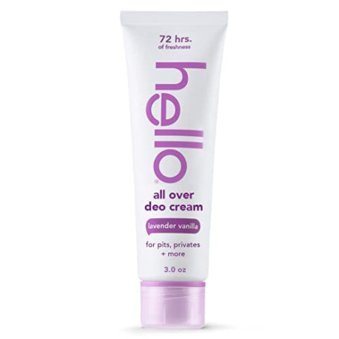 Hello All Over Lavender Vanilla Whole Body Deodorant Cream – 6 pack