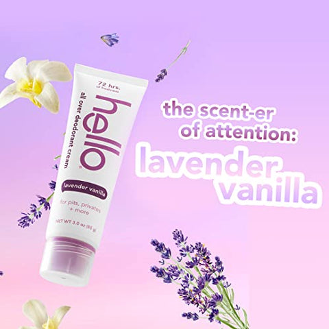 Hello All Over Lavender Vanilla Whole Body Deodorant Cream – 6 pack