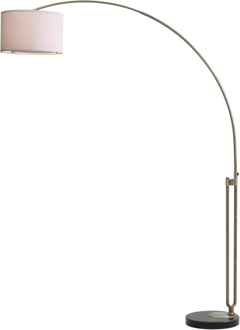 SAFAVIEH Polaris 84" Modern Chrome Arc Floor Lamp LIT4349A