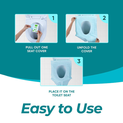 X-Large Disposable Toilet Seat Covers – 60 Pack