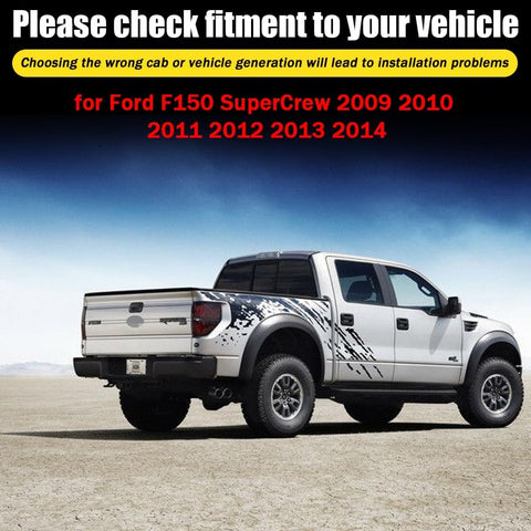 Window Visors Rain Guards for Ford F150 SuperCrew 2009 2010 2011 2012 2013 2014 Accessories, Wind Deflectors Vent Shades for Ford F150