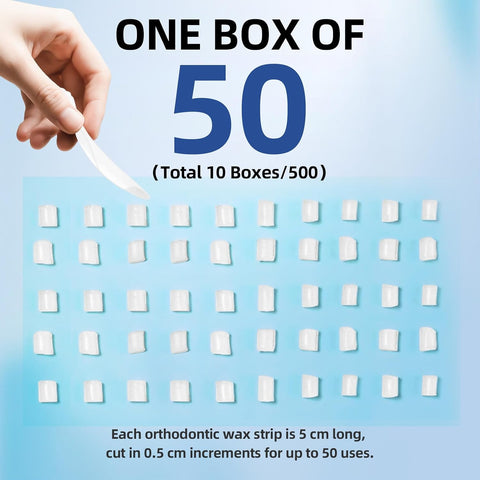 Orthodontic Wax for Braces –4 pack of 500-Count