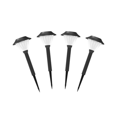 Living Accents Black/White Low Voltage 6 W LED Pathway Light 4 Pack