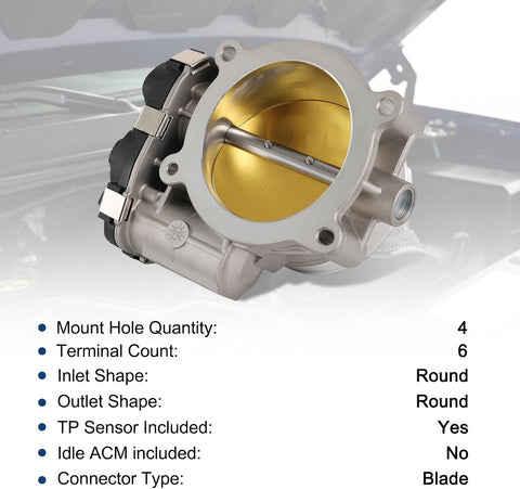 Throttle Body Compatible With 2009-2015 Chevy GMC Cadillac #12601387