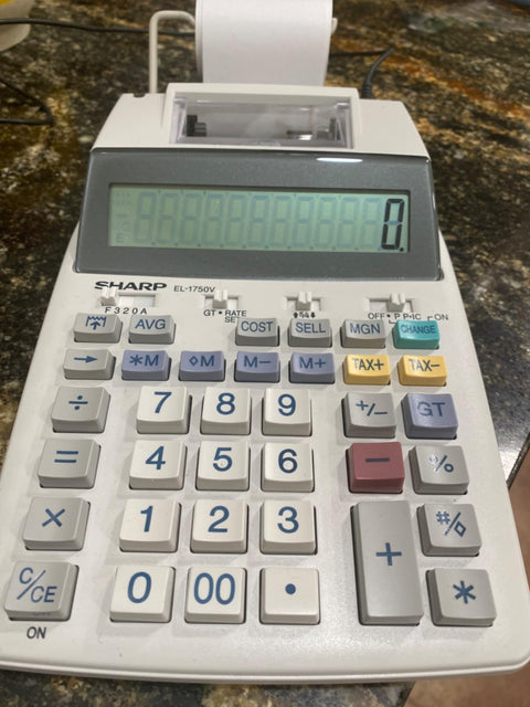 Sharp EL-1750V Printing Calculator