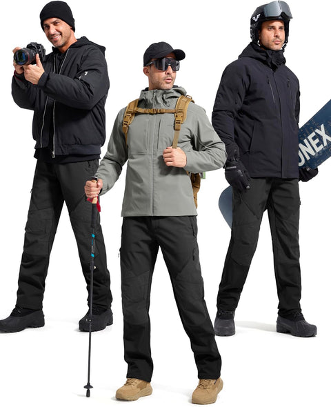 FREE SOLDIER Men’s Fleece Lined Softshell Pants – Size 36