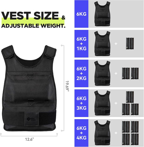 Adjustable Weighted Vest 13-22lbs