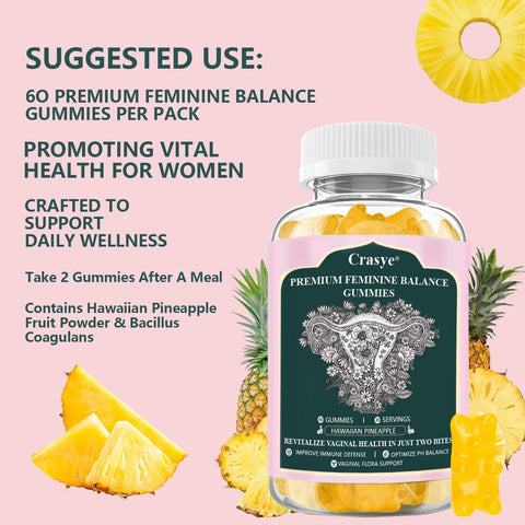 Feminine Balance Gummies- BB 7/2027 - 3 pack
