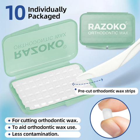 Orthodontic Wax for Braces –4 pack of 500-Count