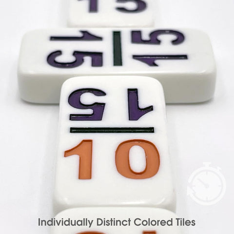 CHH Professional Double 15 Dominoes with Color Numbers, 136-Piece Domino Set for All Ages
