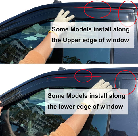 Rain Guards Compatible with Nissan Murano 03-08 Smoke 4Pcs