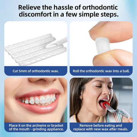 Orthodontic Wax for Braces –4 pack of 500-Count