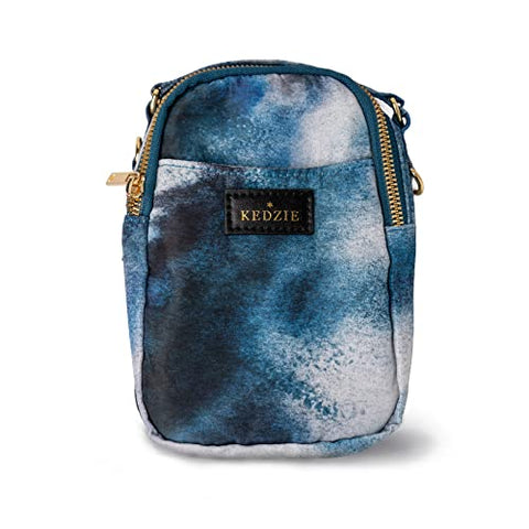Kedzie Aura Crosstown Small Tie Dye Design Crossbody Bag Cell Phone Purse Tie Dye