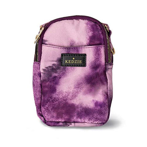 Kedzie Aura Crosstown Small Tie Dye Design Crossbody Bag Cell Phone Purse Tie Dye