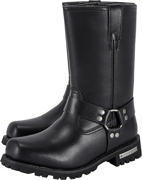 Size 11 - Dream Apparel Men's 11in Harness Motorcycle Riding Boots