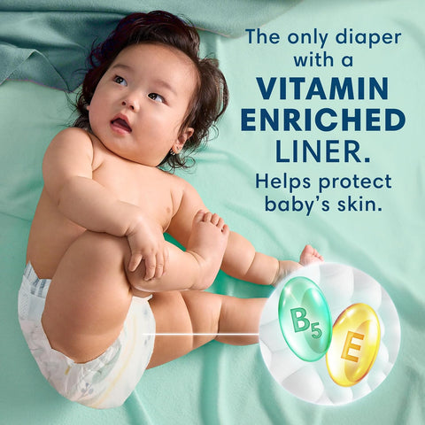 Pampers Pure Baby Diapers, Size 2 (12-18 lbs), 74 diapers