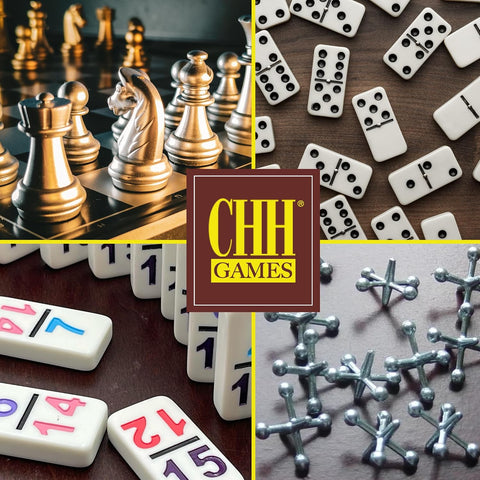 CHH Professional Double 15 Dominoes with Color Numbers, 136-Piece Domino Set for All Ages