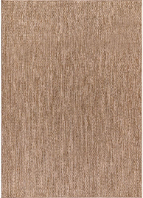 Indoor Outdoor Area Rug 6x9, Weather Resistant Modern Solid Jute Rug for Porch, Deck, Balcony & Patio, Jute Beige