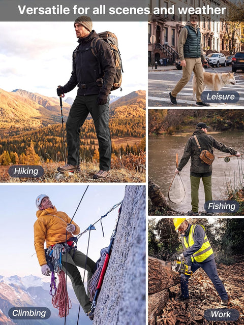 FREE SOLDIER Men’s Fleece Lined Softshell Pants – Size 36