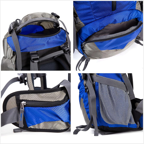 45L+5L Hiking Backpack (Blue)