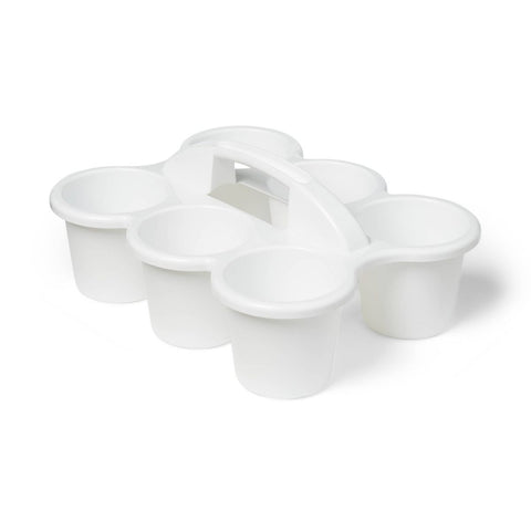up&up™ Off White 6 Cup Caddy, Teacher Supplies - 8-Count Bulk Pack