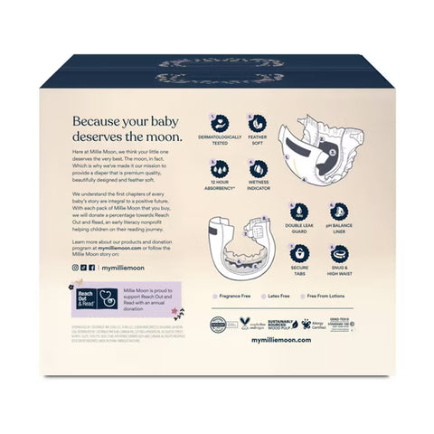 Millie Moon Luxury Disposable Diapers - Size 3 - 144ct