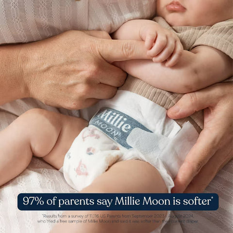 Millie Moon Luxury Disposable Diapers - Size 3 - 144ct