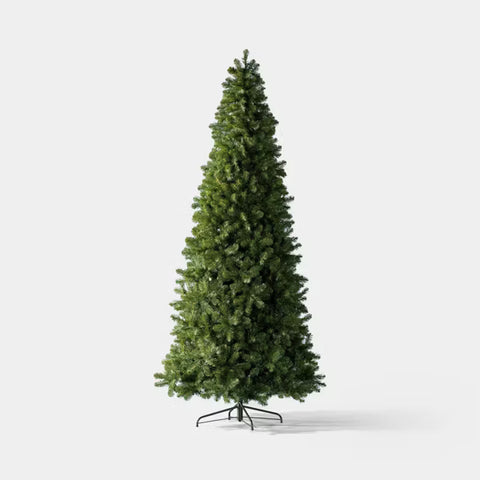 9' Alberta Spruce LED Pre-Lit Artificial Christmas Tree Power Pole and Foot Pedal Bicolor Lights - Wondershop™