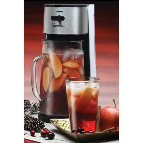 Capresso Iced Tea Maker with Glass Pitcher 624.02, Black